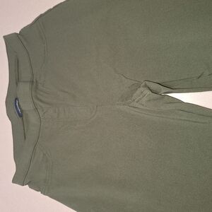Womens dark olive stretch skinny pants.